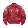 Men's New Outdoor Casual Stand Collar Aviator Men's Jacket Loose Embroidered Jacket for Men