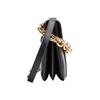 Bottega Veneta Montage Goldkette Glattes Kalbsleder Umschlag Schultertasche Mittel Damen Schultertasche Schwarz 667398-V12J0-8425
