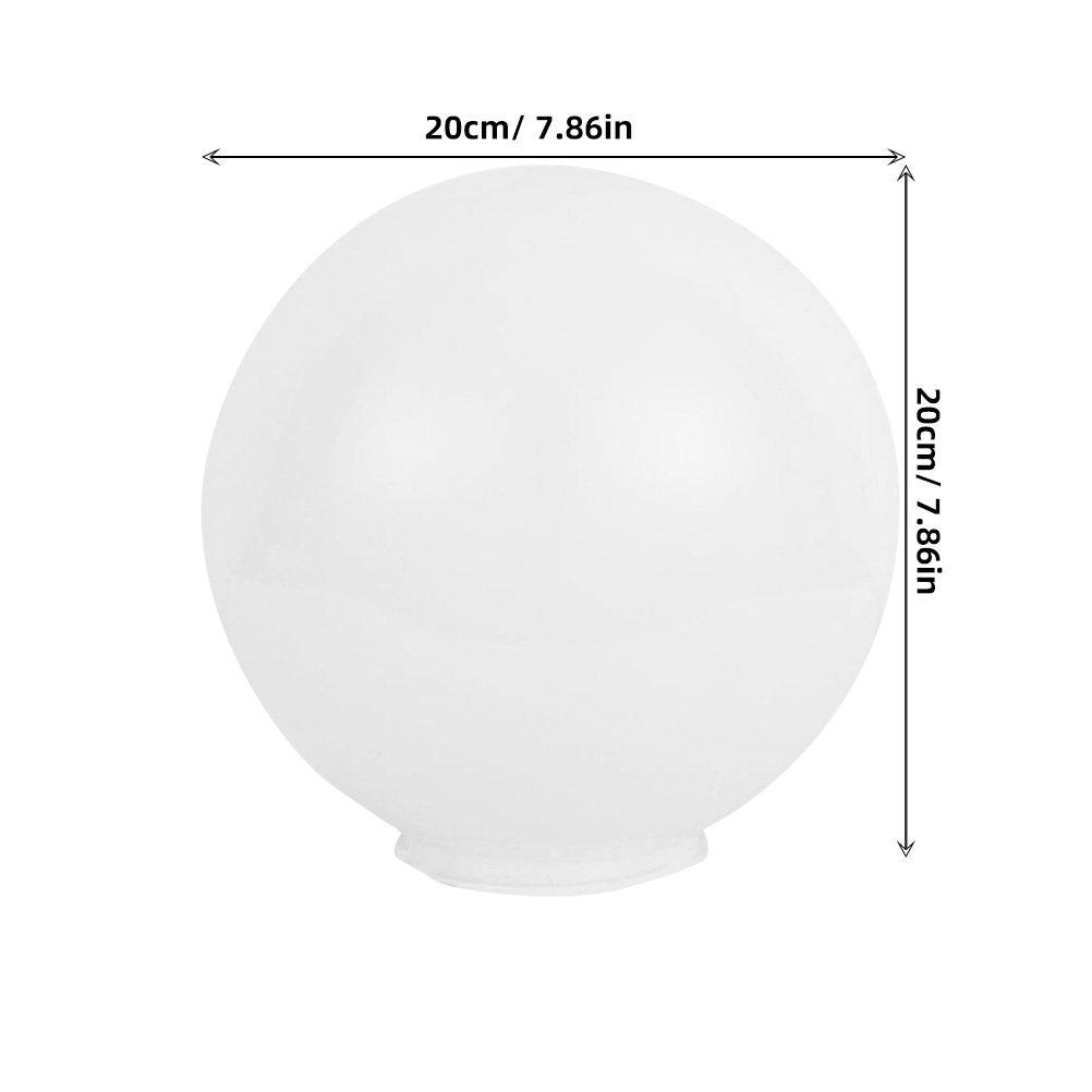 Round Ball Shaped Acrylic Lampshade Waterproof Lamp Cover Replacement for Patio Street Home Lighting Fixtures Fashion Lamp Decor