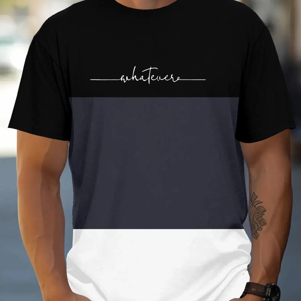 Sommermode Bestseller Neues Harajuku Farbverlauf Lässiges Kurzarm-T-Shirt Herren Lässiges Rundhals-T-Shirt Top