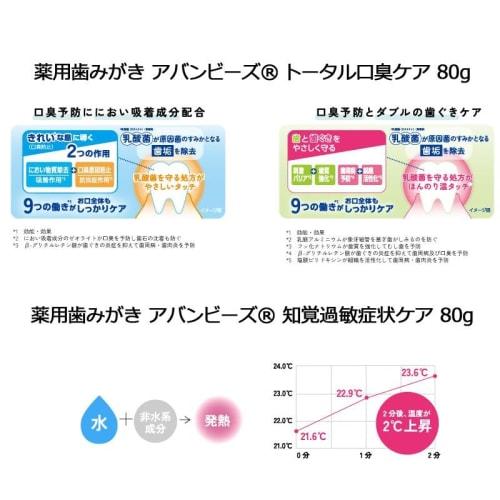 [Set of 3] Wakamoto Avanbees Sensitive Teeth Care/La France Mint Flavor, 80g X 3, Contains Live Lactic Acid Bacteria (WB2000), Anniversarich, Includes