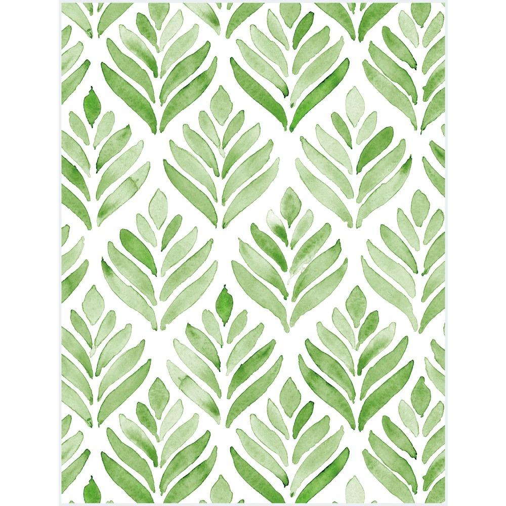 

Boho Floral Tulip Leaves Peel and Stick Wallpaper Green White Removable Self-Adhesive for Bathroom Kitchen Home Wall Decor 2mx45cm(78.7x17.7in)