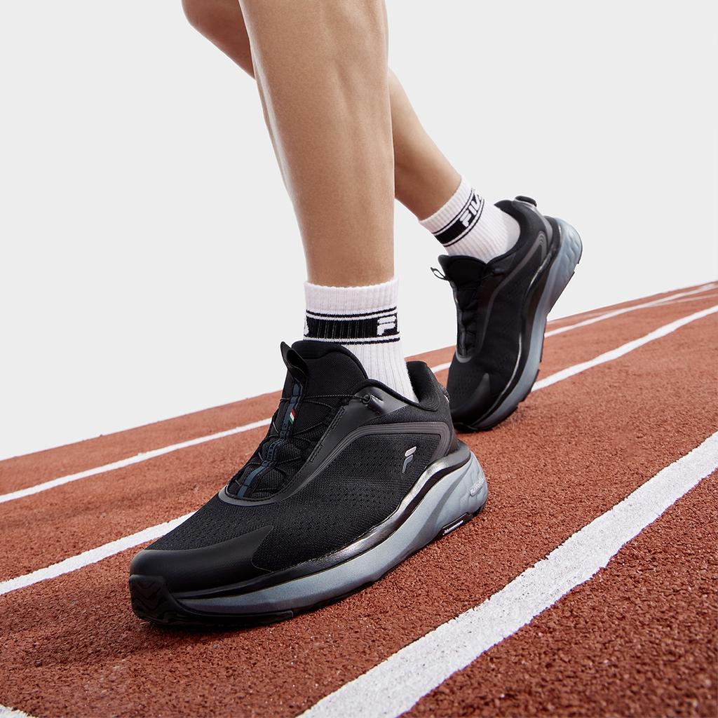 FILA Boa Nuvole 2 Slip-On Dustproof Low-Top Running Shoes Men sneaker Black A12M431111FBK