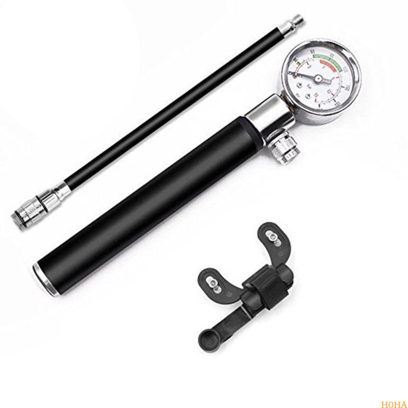 N0HA Bike Pump Mini Portable Foot Pump with Pressure Gauge Pump чёрный