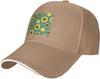 Sunflower Seamless Pattern Baseball Cap Polyester Casual Sun Protection Adjustable Outdoor Adult Hat