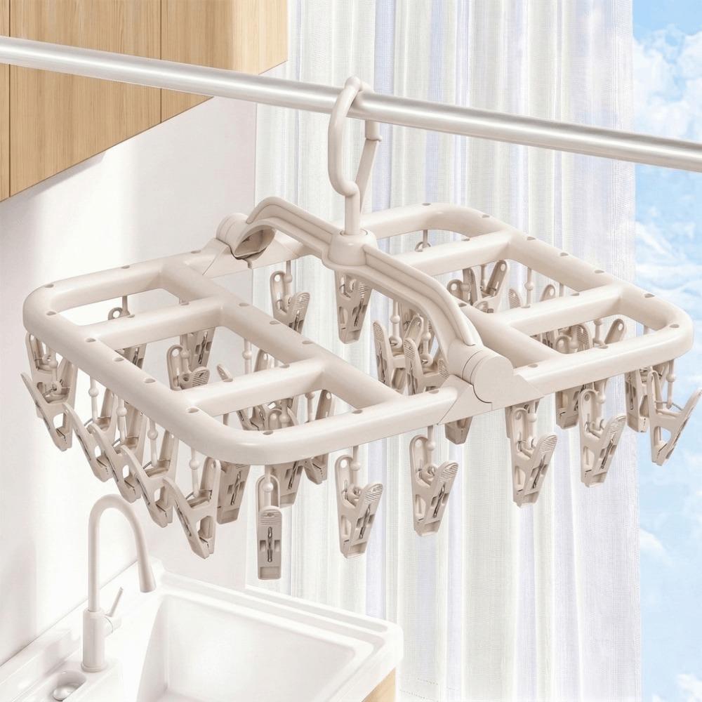 Plastic Socks Drying Clips Windproof Hanging Underwear Clips Sock Underwear Rack Apartment