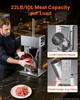 VEVOR Electric Sausage Stuffer 10L Vertical Meat Maker Stainless Steel, for Commercial Use, Stepless Speed Control Meat Stuffer, Sausage Filler Kit