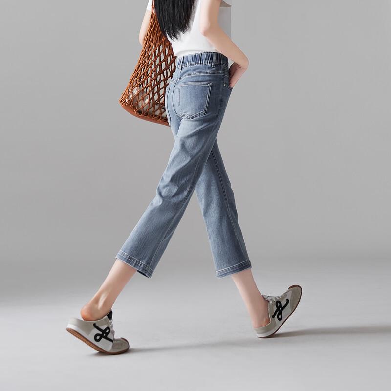 SOFSIL Women's Cropped Flare Stretch Denim Jeans