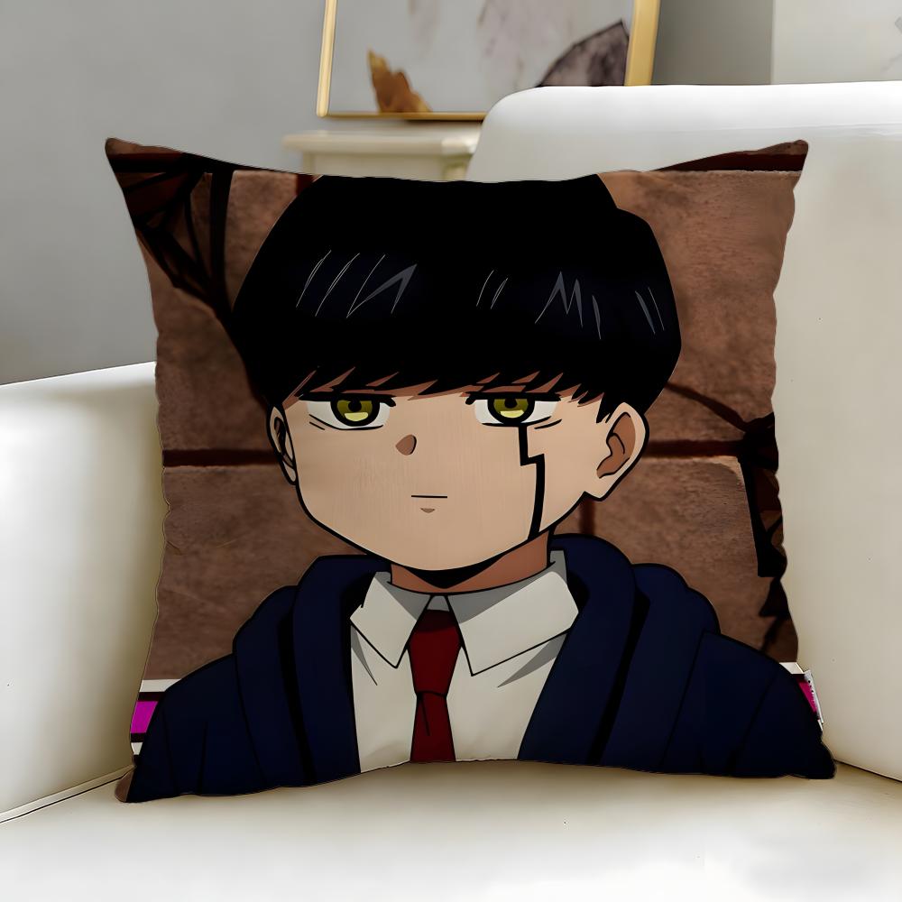 popular anime Mashle Magic and Muscles Cushion Cover Soft  EasyWash Pillow Case  Versatile for Couch Bed Travel and Office