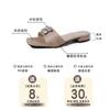 Niche Ladies One-word Cool Slippers Spring and Summer French Gemstone Rhinestone Foreign Trade Fashion Outer Wear Flat Bottom One-word Sandals Women