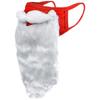 Women's Santa Hat with White Beard and Face Mask for Christmas Costume