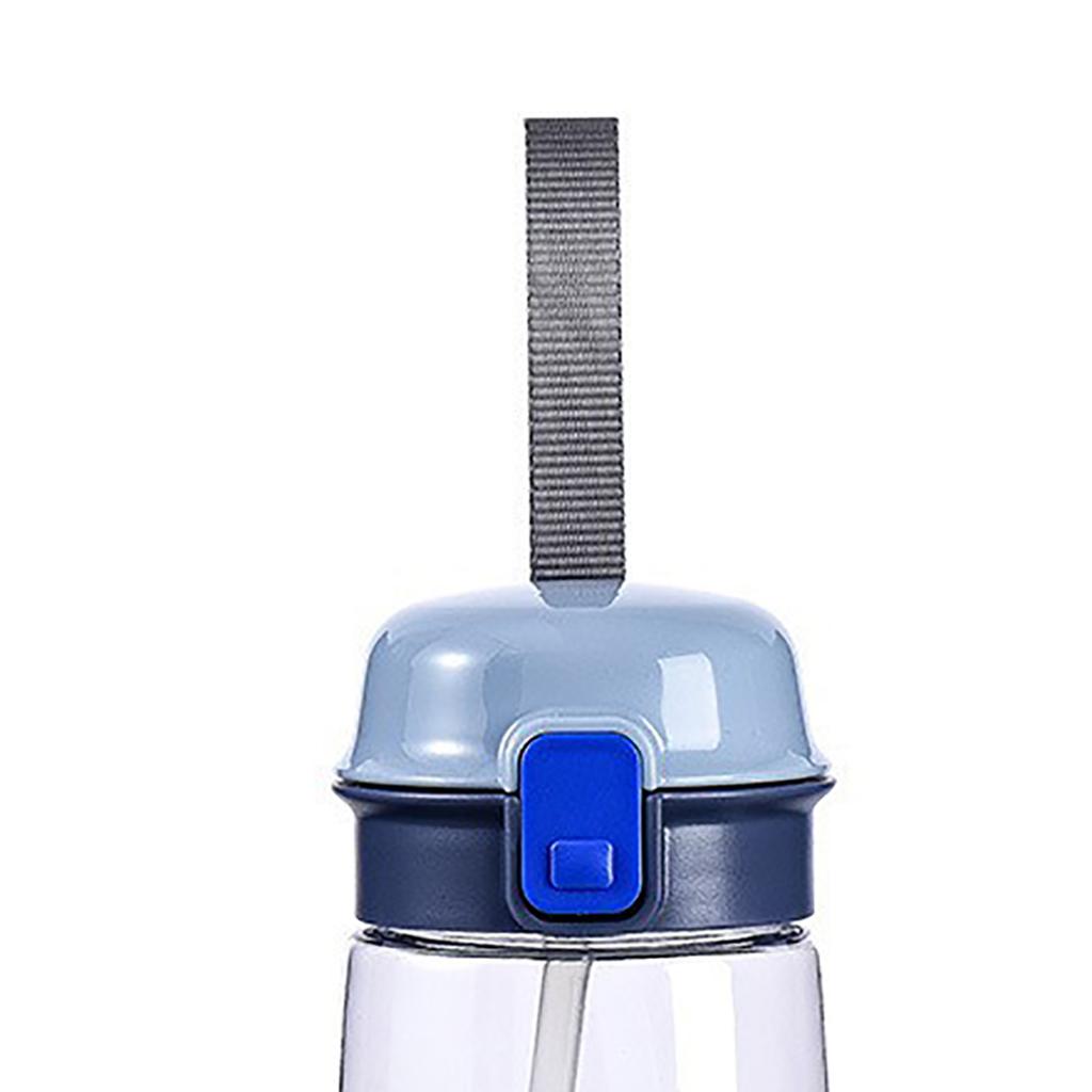 Borraccia PC con Tappo a Cannuccia 520ml Resistente alle Cadute Borraccia per Acqua da Bere con Tracolla per Bambini Studenti Adulti
