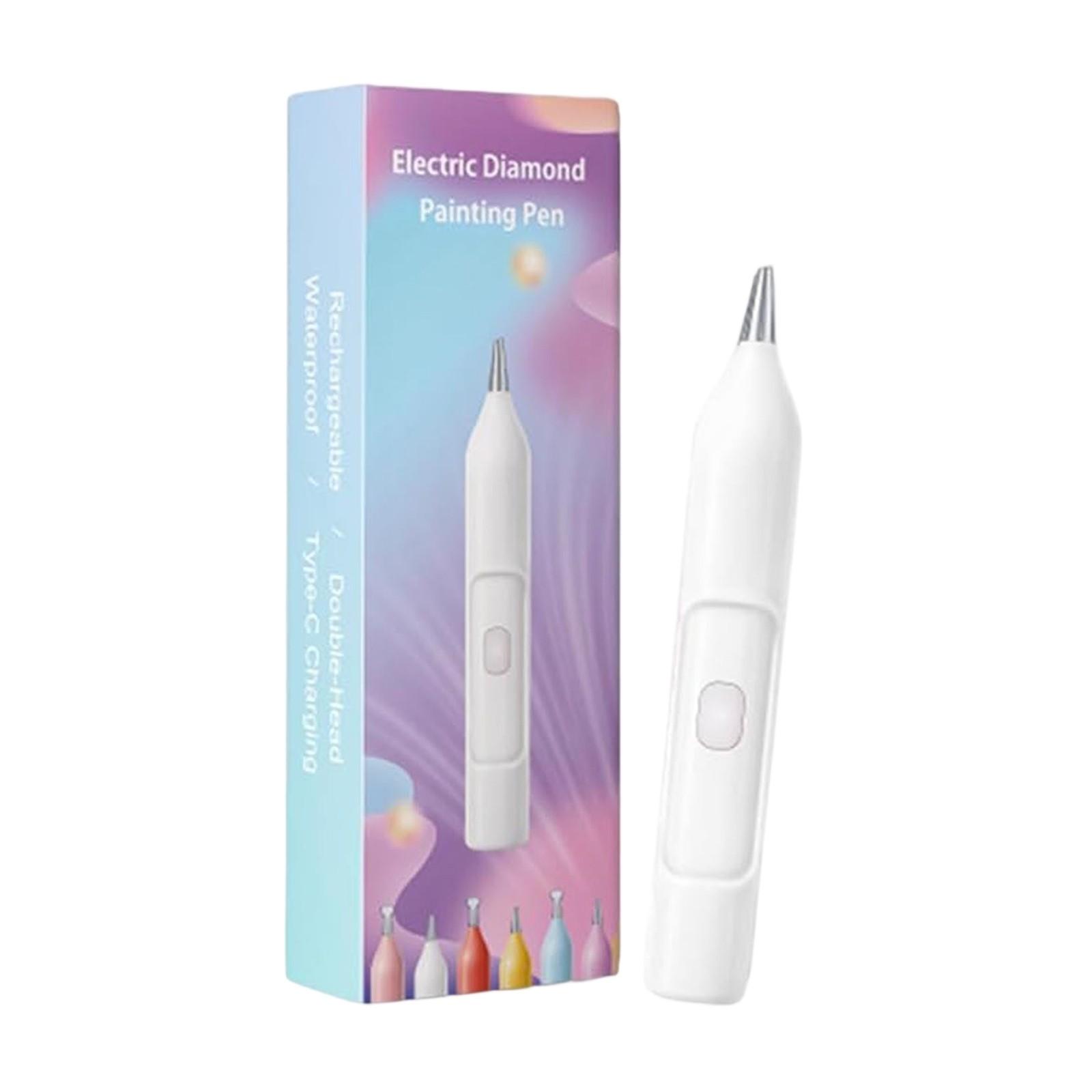 

Электрическая ручка для рисования алмазным карандашом, беспроводная вакуумная ручка для рисования, аксессуары для творчества «сделай сам» для взрослых One Size белый