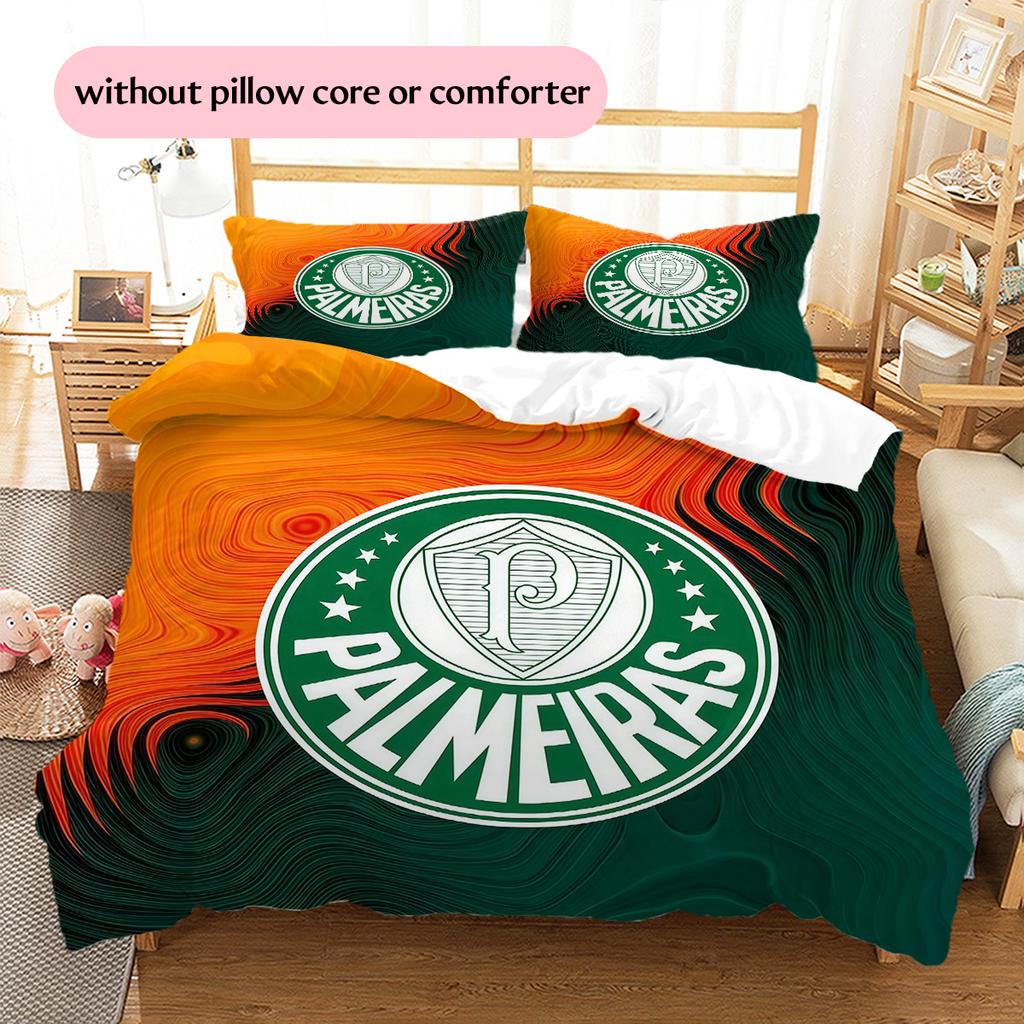 SE Palmeiras2 Pattern Bedding Quilt Set Home Decoration Gift (1 * duvet cover + 2 * pillowcase without core)