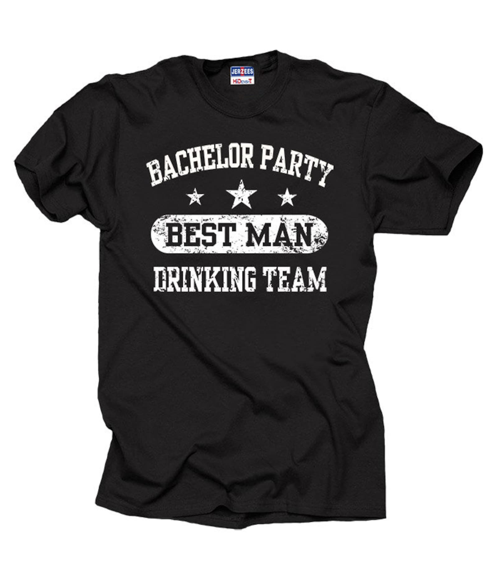Bachelor Party Best Man Drinking Team Cotton T-Shirt 4XL