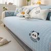 Panda  New Chenille Sofa Cushion Four Seasons Universal Cartoon Seat Cushion Fixed Non-Slip Sofa Cover Cover Cloth
