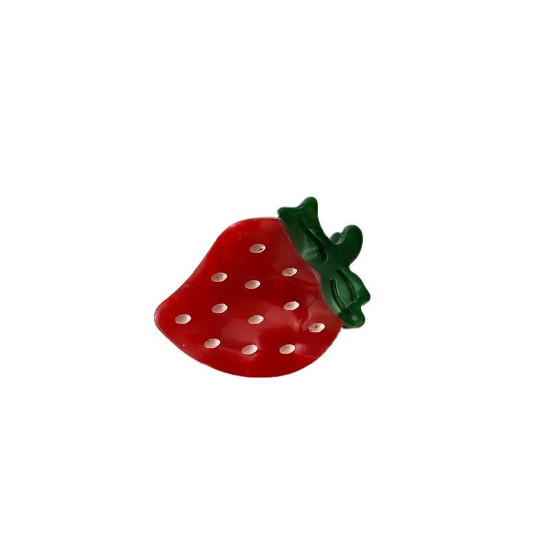 Cute Fruit Mini Hair Clips - Strawberry & Cherry Baby Bang Clips