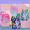 Trendy Cartoon Space Backpack For Kids Nylon Material Lightweight Design