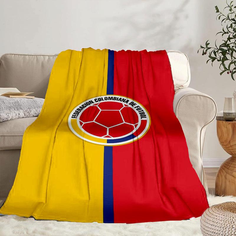 Colombian national football team Portable Blanket/Soft Blanket Bedding Blanket Suitable for Travel Camping Living Rooms Offices Sofas Fan Gifts