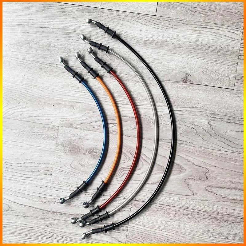 40cm-150cm Motorcycle Brake Hose Brake Cable Line 28Degree Braided Steel Hydraulic Clutch Dirt Bike Racing Brake Hose Disc Brake