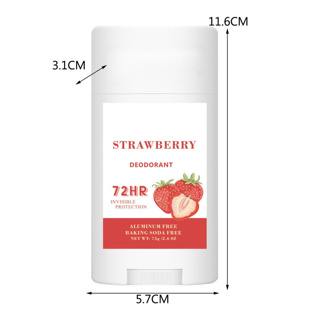Long Lasting Fresh Scent Body Cream, Aluminum-Free Deodorant Stick for 72-Hour Odor Control & All-Day Comfort