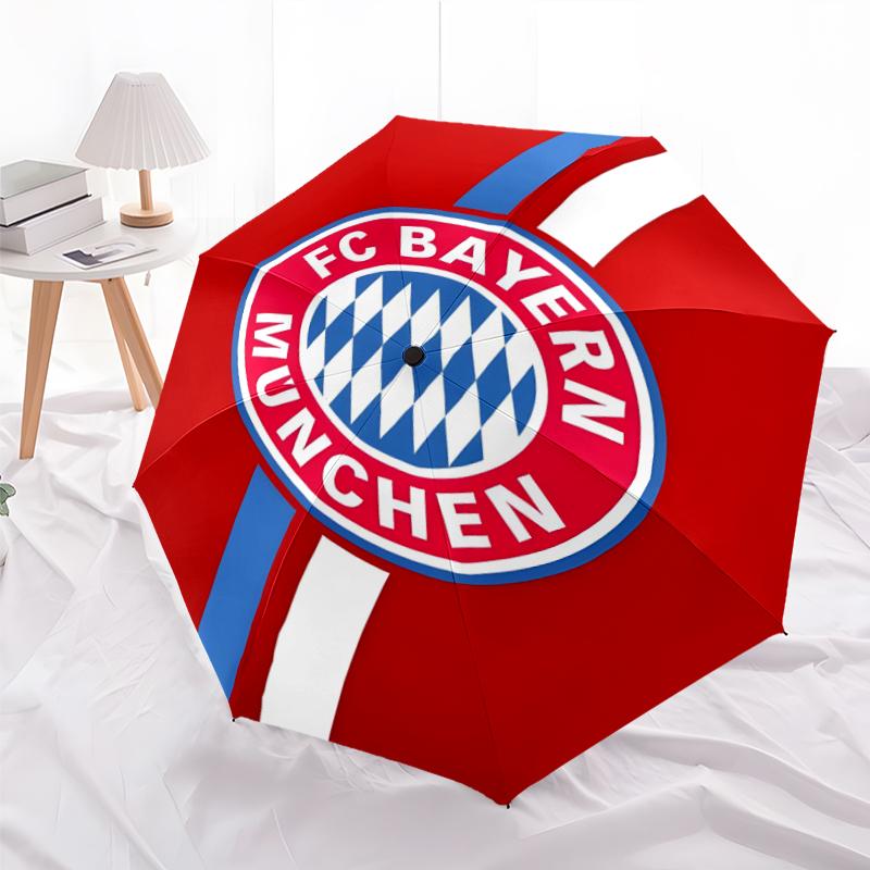 1pc B-Bayern Munich (4) Umbrella, Sun Protection, And UV Shielding. It Has Eight Sturdy Ribs for Outdoor Use And Perfect As a Holiday Gift