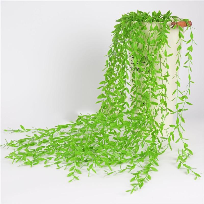 Simulation Green Leaf Diy Decoration Classic Rattan Home Willow Vine Plants