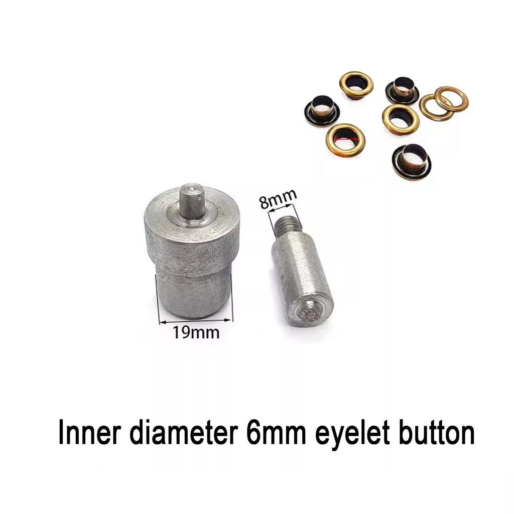 1.5~12mm Eyelet Button Hand Pressing Mold, DIY Eyelet Button Manual Installation Dies