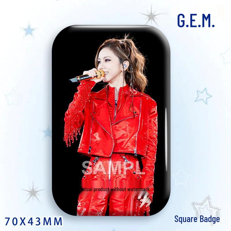 G.E.M. Star Idol Laser Badge & Brooch Pendant