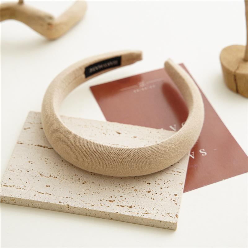 

Женская повязка на голову кофейного цвета, винтажная бархатная повязка для волос из губки, мягкая повязка для волос, головные уборы, резинки, эластичный обруч для волос, аксессуары для волос