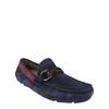 Salvatore Ferragamo Blue Suede Drivers Front 4