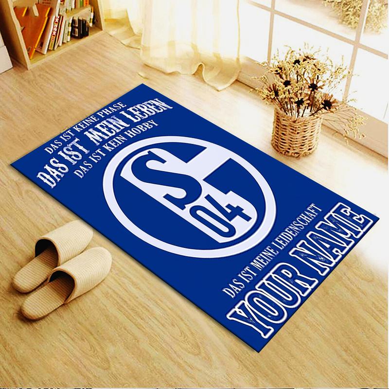 Custom Name FC Schalke 04(1) Carpet Rug for Living Room Bedroom Home Sofa Decoration,Kids play Non-slip Floor Mat