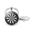 Vintage Unisex Dart Board Pendant Keychain Key Ring Holder Hanging Bag Ornament