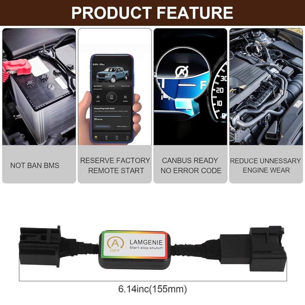 Idle Start Stop Eliminator Fit for Ford Maverick 2024 Auto Start/Stop Disable Engine A-Off System