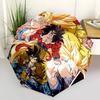 1pc Dragon Ball Z Goku Super Saiyan Outdoor Umbrella - Automatic Opening/Closing - Portable 3-Fold Design - 8-Rib Iron Frame - Perfect Gift for Fans,