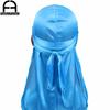 Unisex Women Men Silk Durag Turban Hat Wigs Biker Headwear Headband Hair Accessories Long Tail Straps Bandanas Silky Durags