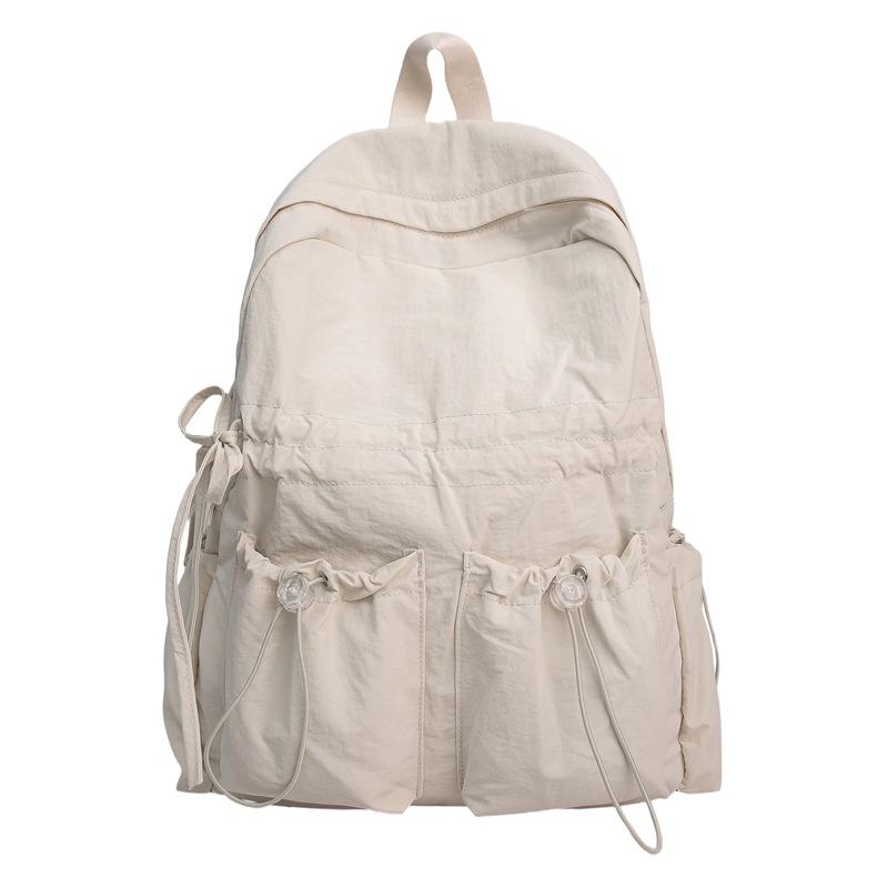 Large capacity schoolbag female junior high school student cute bow high school large backpack female student high value college backpack