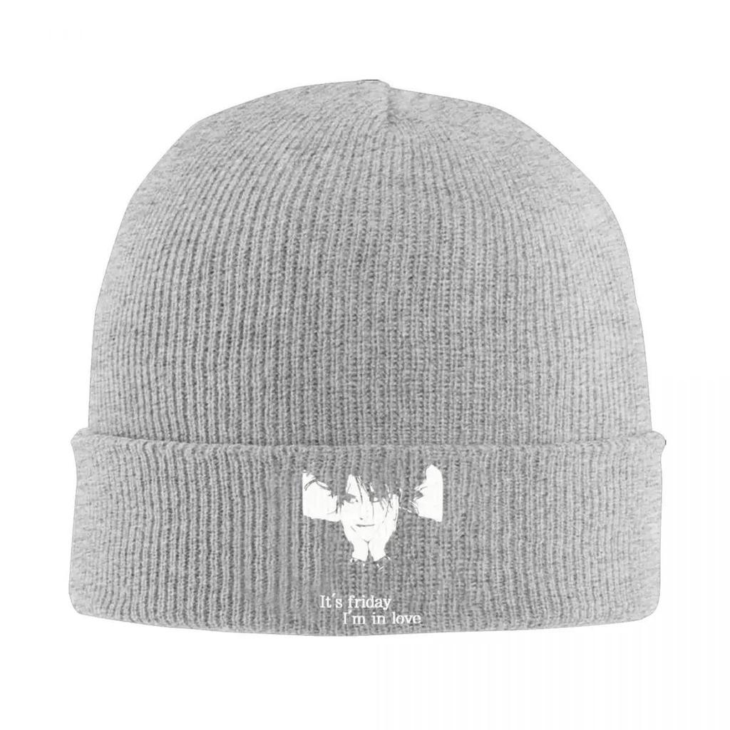 Robert Smith Mützen Druck Coole Kappen Herren Damen Hippie Beanies Winter Grafik Warme Mütze