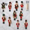 Christmas Nutcracker Hanging Ornaments Ornaments, Durable Wooden Figurines, Country Style Waterproof Wood Xmas Tree Decorations, Pendants for Holiday