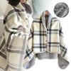 Fall Winter Jacket Front Poncho Wearable Blankets Shawl Blanket Flannel Lazy Casual Office Sweater Wrap Topper Blanket Warm
