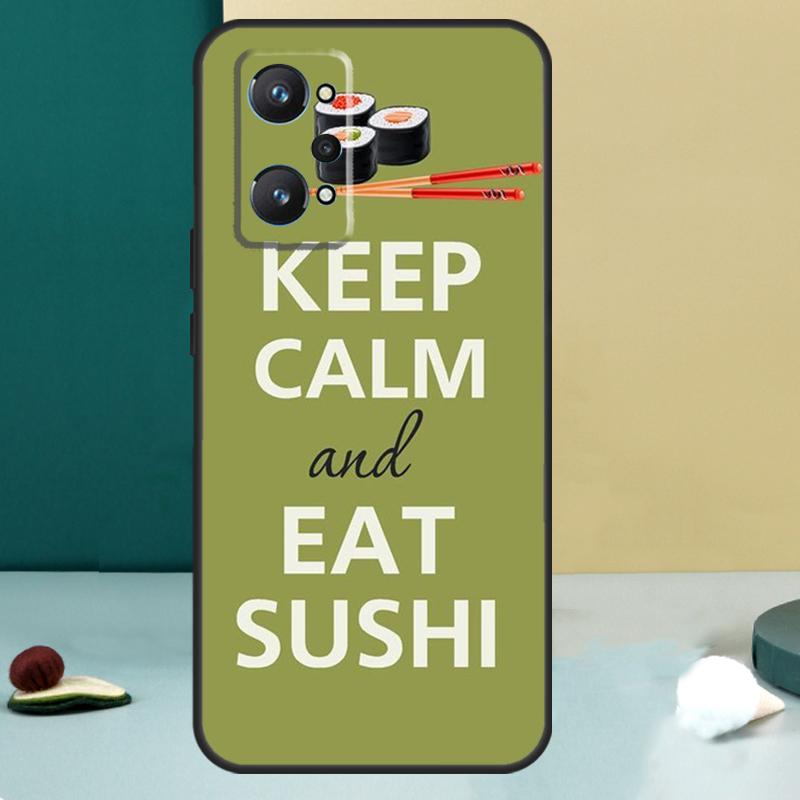 Sushi Maki Rice Kitchen Food Cute For Realme 11 10 12 13 14 Pro Plus GT 7 6 5 Pro GT 6T C67 C61 C53 C51 C21Y C25S C75 C55 Case