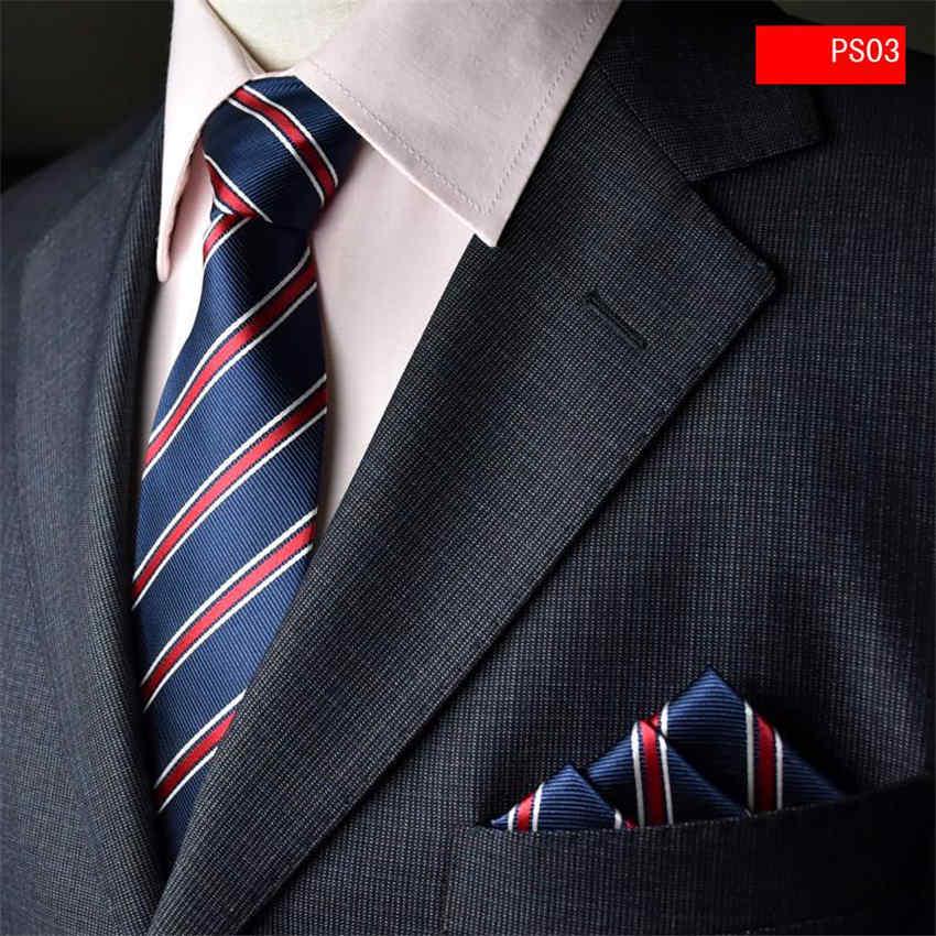 Set di asciugamani da taschino per cravatta da uomo alla moda, per affari, feste casual, cravatta