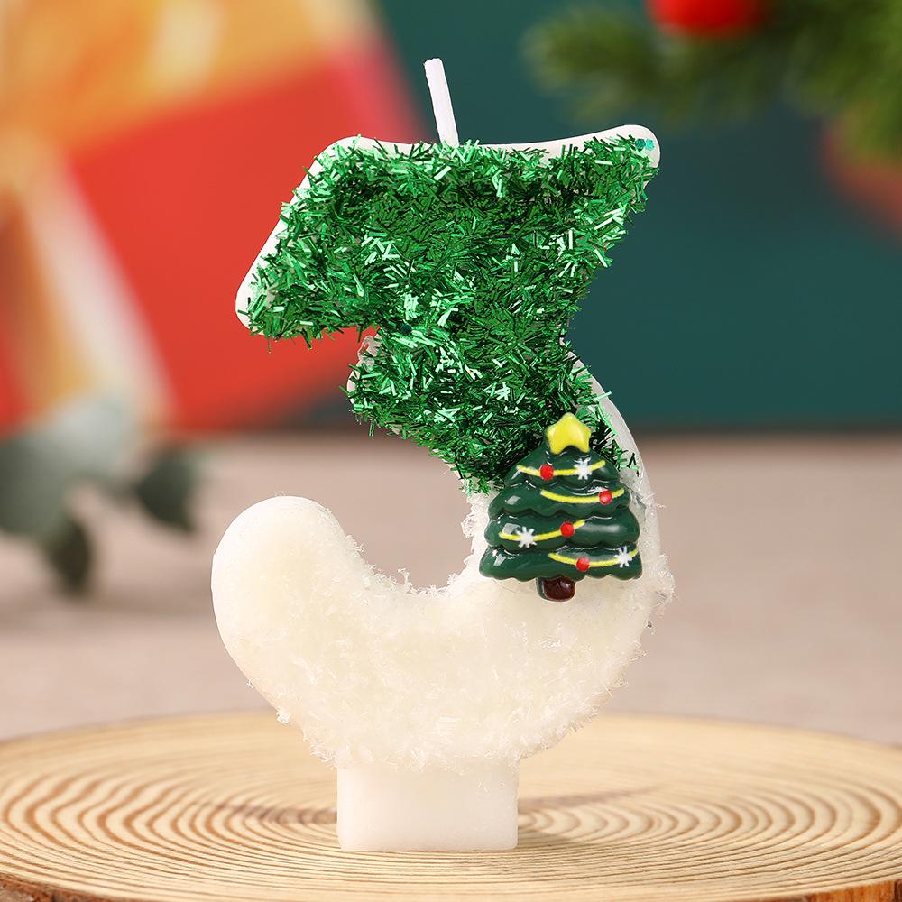Handmade Christmas Tree Number Candles: Festive DIY Ornaments