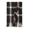 Checkered Thickened Warm Scarf for Women Versatile for Both Sides  Student Scarf Faux Cashmere Dual-purpose Large Shawl  Korean Version