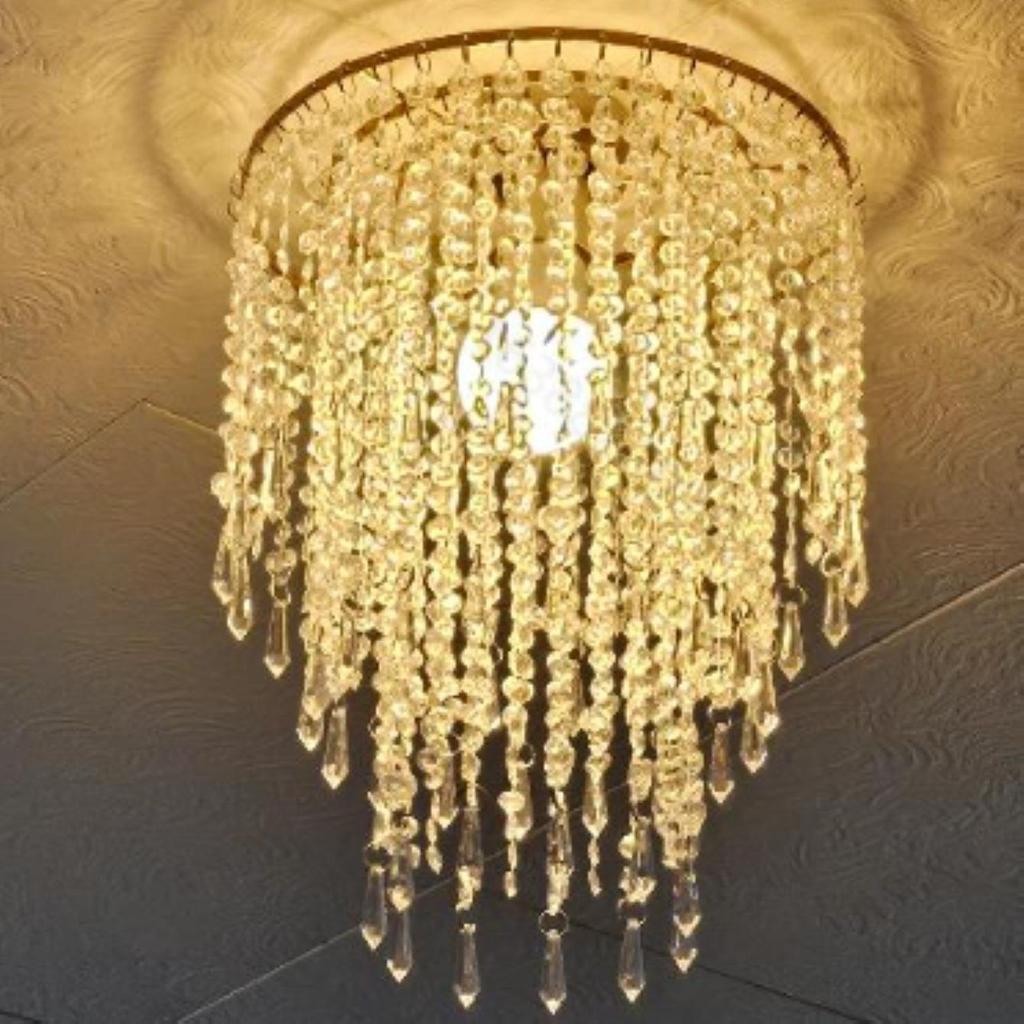 Crystal Chandelier Pendant for Birthday and Wedding Decorations (No Light Source)