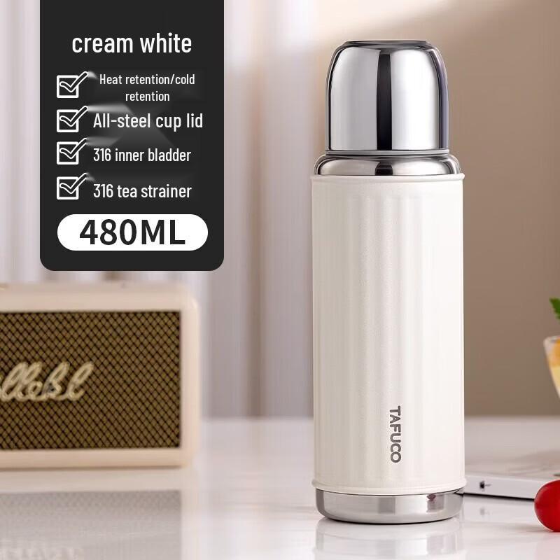 TAFUCO T1525 Dual-Spout Stainless Steel Insulated Bottle
