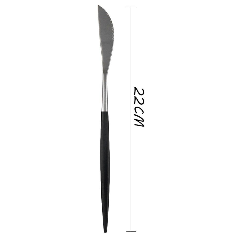 Stainless Steel Cutlery Set Black Gold Dinnerware Knives Fork Spoon Dinner Set Kitchen Western Tableware Silverware