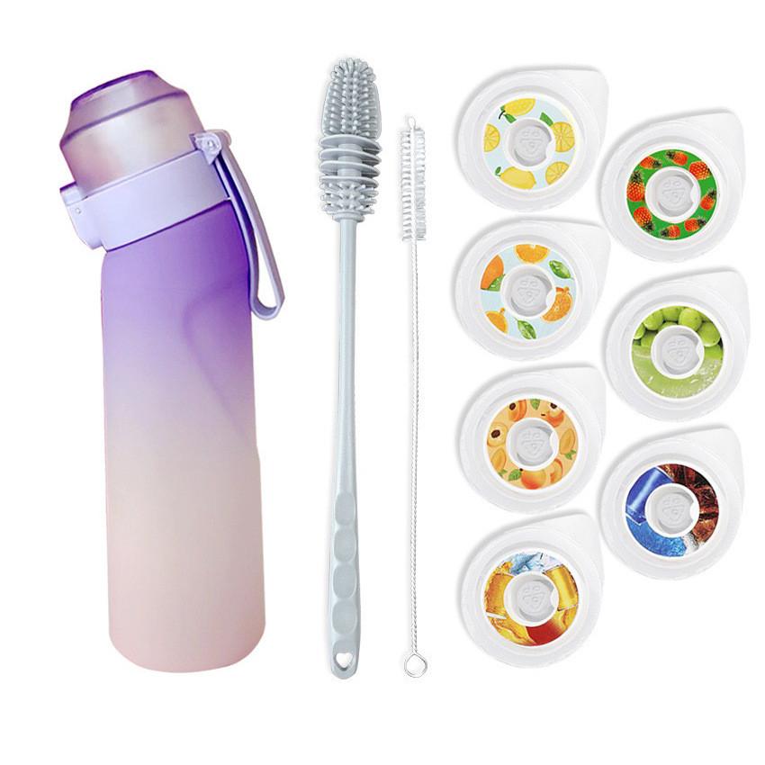 Tritan Sports Water Bottle With Flavor Rings And Leakproof Lid For Fitness Enthusiasts