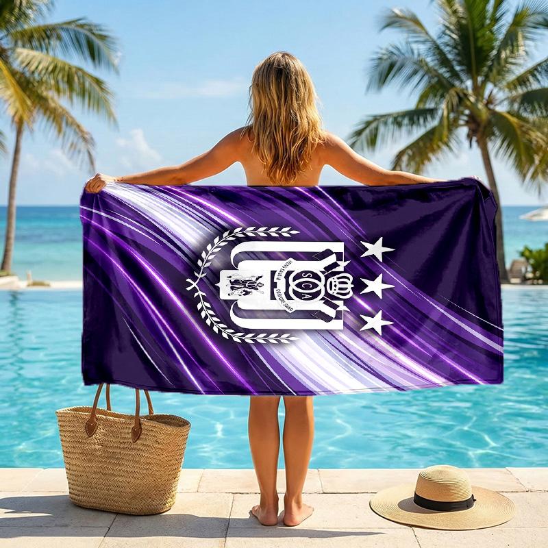 Anderlecht FC Print Quick Dry Beach Towel Microfiber Absorbent Portable Travel Swimming Towel