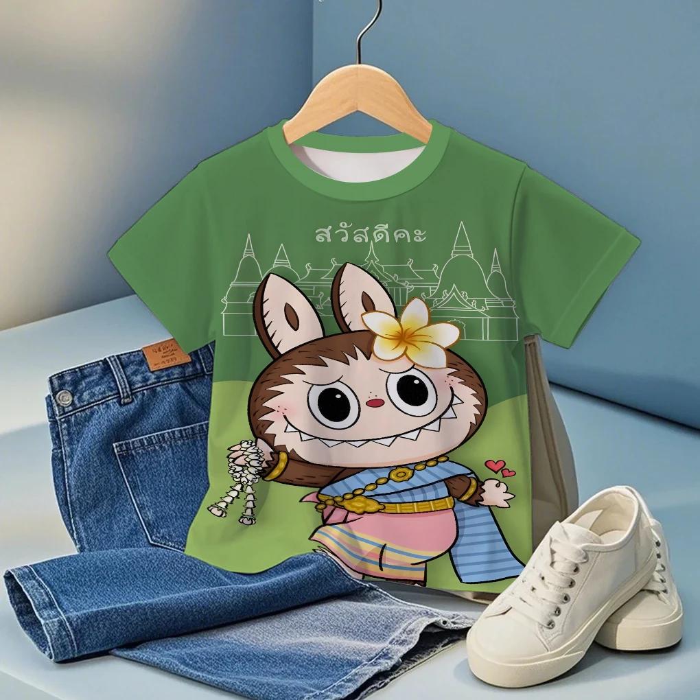 Cute Boys Girls Clothes Cartoon Character Graphic Print Child T Shirts Cool Comfortable Fashion Tops Birthday Party Gifts